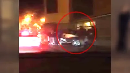 Accident spectaculos la Craiova. O şoferiţă a intrat cu maşina într-un restaurant