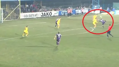 Un fost jucător la FC Bihor a marcat un gol fabulos, cu câlcâiul, de la 20 m. Poate fi Golul Anului VIDEO