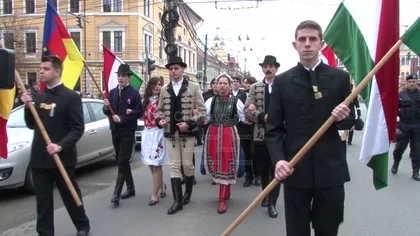 ZIUA MAGHIARILOR DE PRETUTINDENI, sărbătorită printr-un marş la Cluj: 
