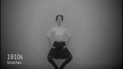 Cum se făcea fitness acum 100 de ani VIDEO