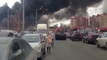 Incendiu la mall în Rusia: O persoană a murit, mai multe au fost rănite