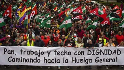 Spaniolii s-au săturat de austeritate: Oamenii au cerut PÂINE, LOCURI de MUNCĂ şi LOCUINŢE