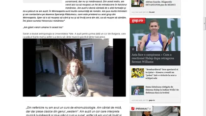 O americancă în România: Sarah Larsson s-a îndrăgostit de doinele noastre FOTO VIDEO