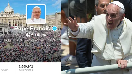 Papa Francisc are peste 20 de milioane de admiratori pe Twitter