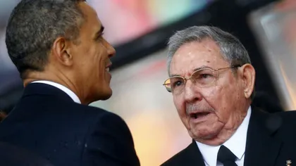Întâlnire istorică: Preşedintele american, la aceeaşi masă cu şeful statului cubanez VIDEO