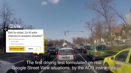 Au apărut primele chestionare auto cu situaţii reale din Google Street View VIDEO