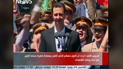 Apariţie rară în public a lui Bashar al-Assad. Preşedintele sirian a vizitat o şcoală
