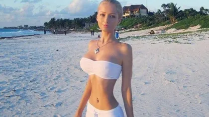 Valeria Lukyanova, păpuşa Barbie, şi-a scos talia sculptată şi sânii mari la soare GALERIE FOTO