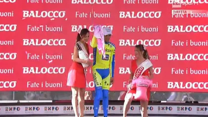 Momente dramatice în Turul Italiei. Alberto Contador nu a putut îmbrăca tricoul de lider VIDEO