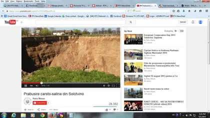 Panică într-o localitate din Ucraina: Un crater uriaş a înghiţit mai multe case VIDEO