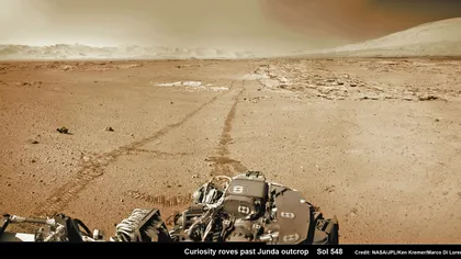 Apus de Soare extraterestru surprins de roverul Curiosity pe planeta Marte FOTO