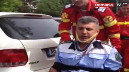 Poliţist din Argeş, lovit intenţionat cu maşina de un edil: A zis că e primar şi poate să dea peste oricine