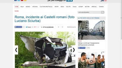 Accident în Italia: Un şofer român GRAV RĂNIT. Maşina lui s-a rupt în două