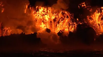 Erupţie vulcanică SPECTACULOASĂ în Galapagos VIDEO