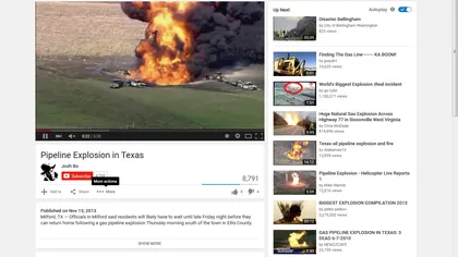 Explozie puternică în Texas, la o conductă de gaze aflată în apropierea unei zone rezidenţiale VIDEO