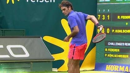 Roger Federer joacă un tenis extraterestru. Două lovituri uluitoare pe iarbă, la Halle VIDEO