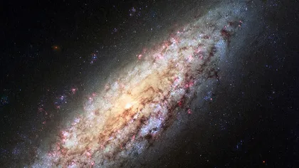 O galaxie singură, la marginea vidului FOTO