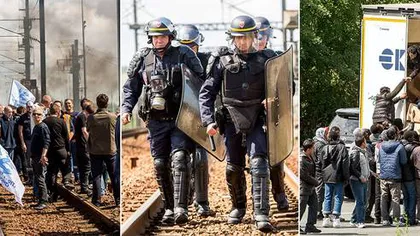 Calais, cuprins de haos: Sute de imigranţi au luat cu asalt portul, profitând de greva lucrătorilor