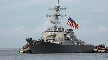 O navă de război americană a ajuns în Georgia
