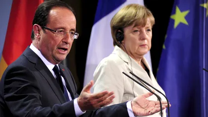 Francois Hollande şi Angela Merkel se întâlnesc luni pentru a discuta despre situaţia din Grecia