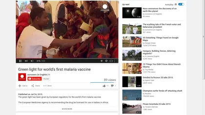Agenţia Europeană a Medicamentului a aprobat primul vaccin contra malariei