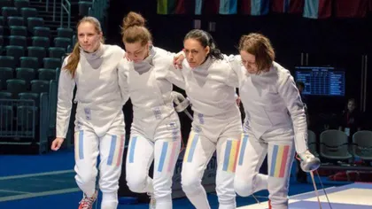 Echipa feminină de spadă a României, în sferturile de finală ale CM de la Moscova