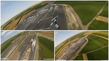 Filmare aeriană cu noul punct de frontieră şi autostrada Nădlac-Arad VIDEO