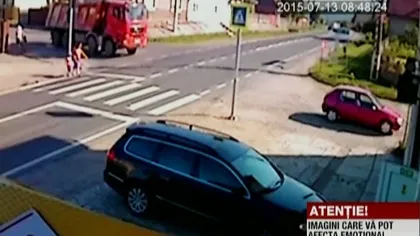 Femeia lovită de un camion pe trecerea de pietoni, în Sibiu, a murit joi dimineaţă
