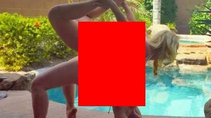 Cum s-au fotografiat două FEMEI VOLUPTOASE şi ELASTICE la piscină. Poziţia e divină FOTO