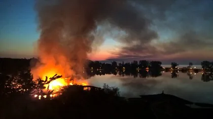 INCENDIU devastator pe LITORAL. Un RESTAURANT CELEBRU a fost ars din temelii VIDEO