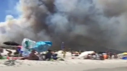 Incendiu de vegetaţie în apropiere de Fiumicino, toate avioanele consemnate la sol VIDEO