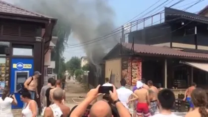 Incendiu devastator în Vama Veche. Un restaurant a fost cuprins de flăcări