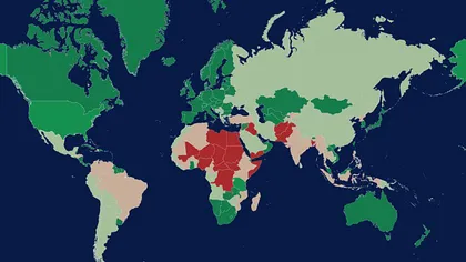 Harta TERORISMULUI. Cele mai vulnerabile ţări la un atac al Statului Islamic şi Al-Qaida. Ce scor are România