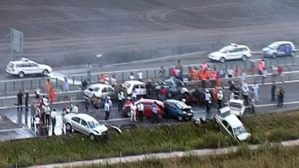 Accident în lanţ pe Autostrada Bucureşti - Constanţa. Şapte maşini au fost implicate