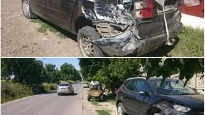Accident cu TREI MAŞINI în Iaşi. Şoferul vinovat era BEAT CRIŢĂ