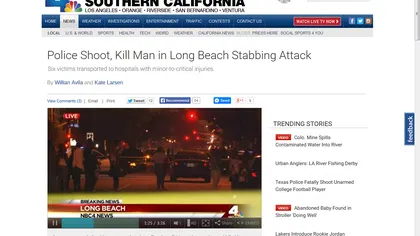 Atac în California: Şase persoane au fost înjunghiate de un bărbat abia ieşit din închisoare