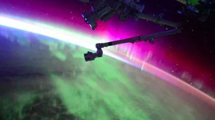 Aurora boreală, filmată din spaţiu. Imagini spectaculoase de la bordul Staţiei Internaţionale VIDEO