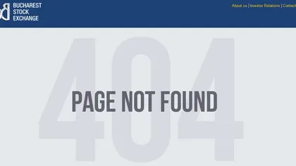 Pagina de internet a Bursei de Valori Bucureşti s-a încărcat cu dificultate, din cauza traficului ridicat