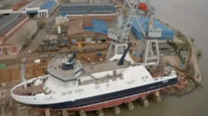 Primul feribot construit la Galaţi s-a defectat de la prima călătorie VIDEO