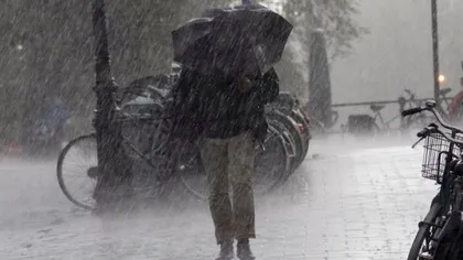 COD GALBEN de ploi şi vânt în Bucureşti şi alte şapte judeţe. HARTA zonelor vizate