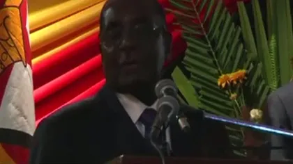 Gafa lui Mugabe la 91 de ani. Dictatorul a citit discursul greşit VIDEO