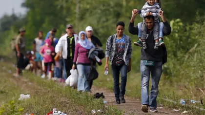 CRIZA IMIGRANŢILOR. Sute de imigranţi din Ungaria au aşteptat înregistrarea în punctul de la Roszke VIDEO