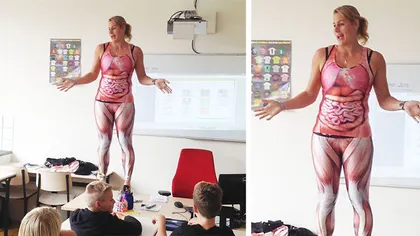 Lecţia de anatomie pe dezbrăcate: Profesoara şi-a dat jos hainele, a urcat pe catedră...VIDEO