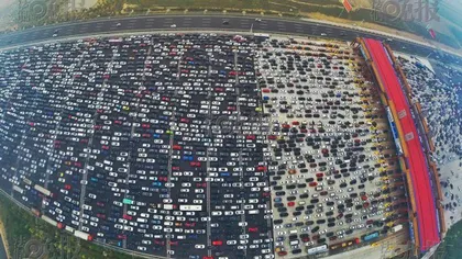 Trafic de coşmar. Blocaje rutiere demne de Cartea Recordurilor, în China