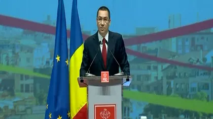Victor Ponta, la Congresul PSD: Liviu Dragnea ştie că are MANDATUL meu de premier pe MASĂ