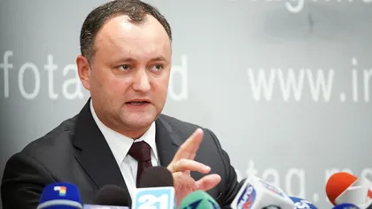 Igor Dodon anunţă că va propune alegeri parlamentare anticipate în 2017 pentru îndepărtarea Guvernului prooccidental