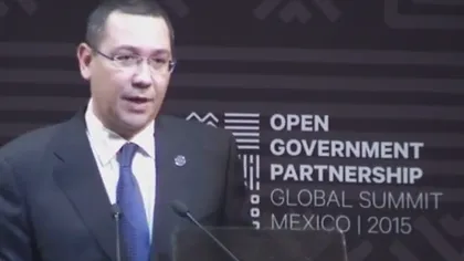 Victor Ponta, în Mexic: 