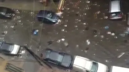 Capitală MURDARĂ. Râuri de gunoi în capitala Libanului după inundaţii VIDEO