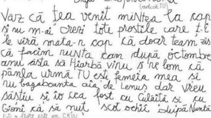 Scrisoarea unui vasluian pentru iubita lui de 17 ani a devenit virală pe internet! O să te prăpădeşti de râs!