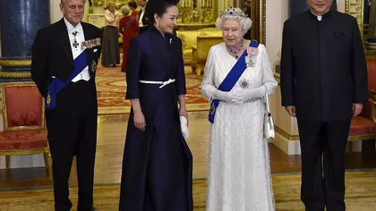Banchet la Buckingham, în onoarea preşedintelui Chinei. Ducesa de Cambridge a furat toate privirile VIDEO